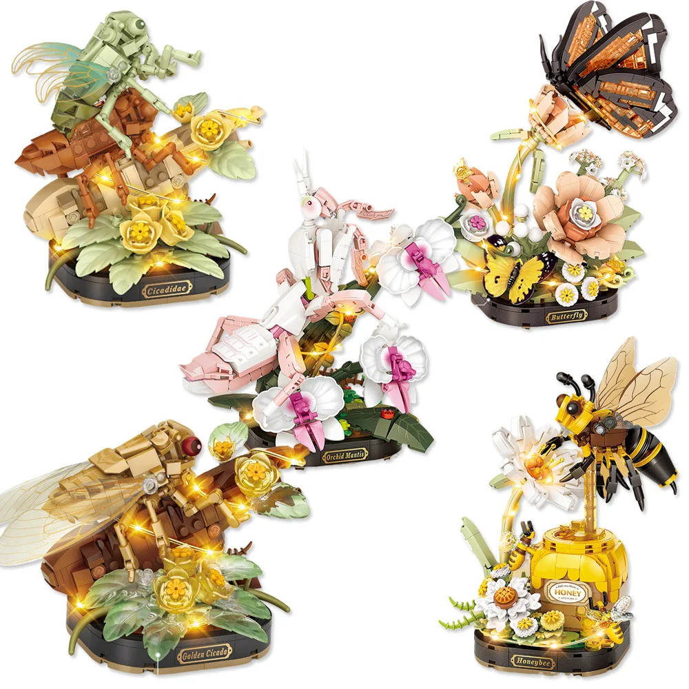 LOZ Insect Eternal Flower Building Blocks Butterfly Orchid Mantis Cicada Bee Plant Model Bricks 3D Toy For Kid Christmas Gift
LOZ Insect Eternal Flower Building Blocks Butterfly Orchid Mantis Cicada Bee Plant Model Bricks 3D Toy For Kid Christmas Gift