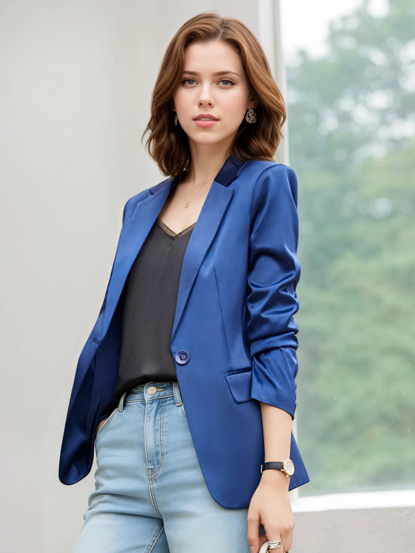 Women's One-Button Slim-Fit Blazer, Spring Autumn Commute, Elegant Premium Formal Casual Suit Coa
Women's One-Button Slim-Fit Blazer, Spring Autumn Commute, Elegant Premium Formal Casual Suit Coa