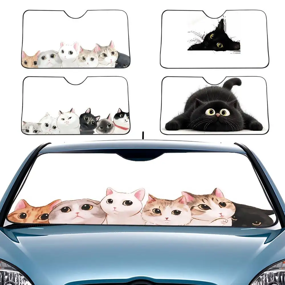 Black And White Cat Car SunShade Windscreen Front Window Visor 70x130cm Sun Visor Solar Protect Plaid Gift Novelty Car
Black And White Cat Car SunShade Windscreen Front Window Visor 70x130cm Sun Visor Solar Protect Plaid Gift Novelty Car