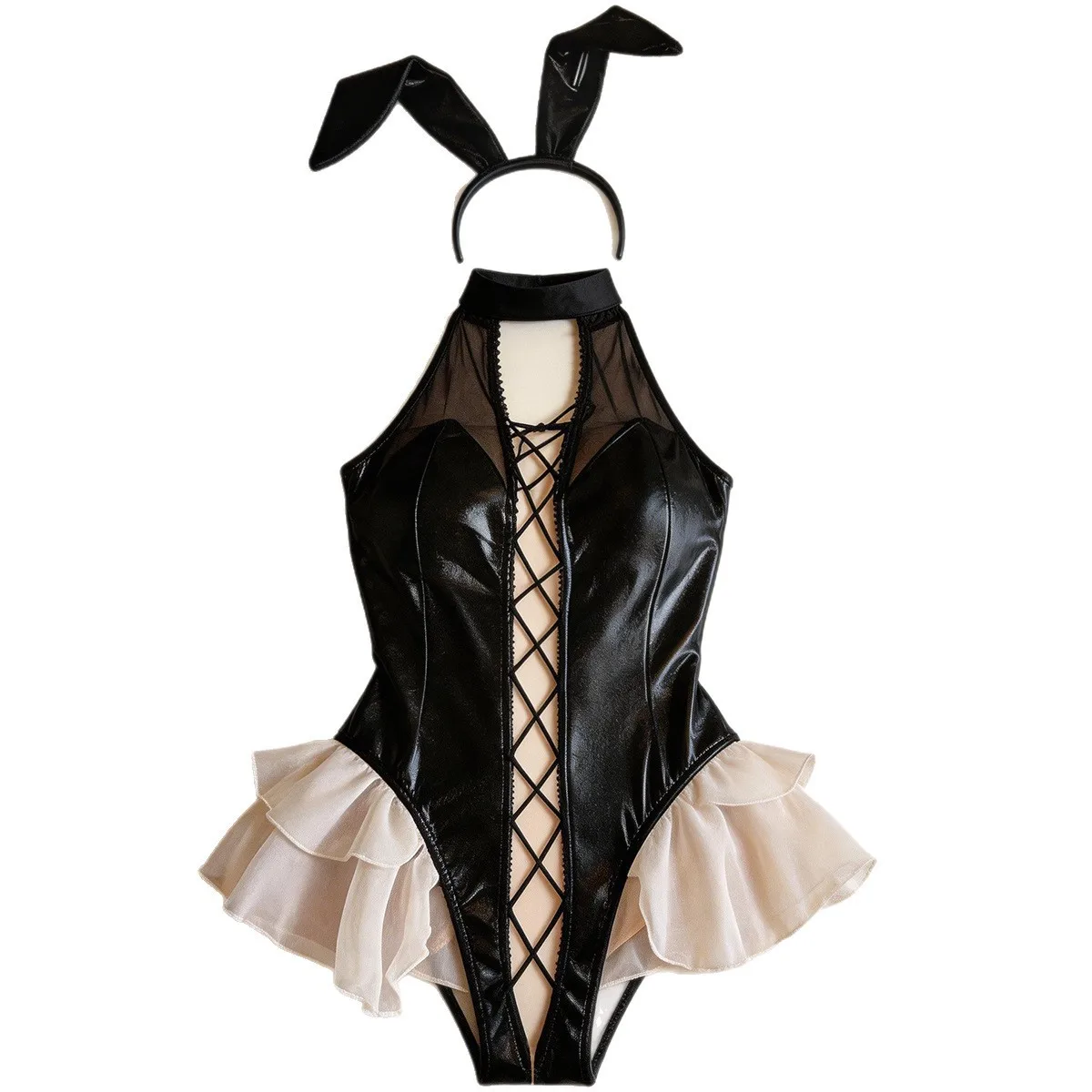 Patent Leather Bunny Costume Crotchless Bodysuit For Women Female Hot Caliente Lingerie Underwear Seductive Erotic Bodysuit
Patent Leather Bunny Costume Crotchless Bodysuit For Women Female Hot Caliente Lingerie Underwear Seductive Erotic Bodysuit