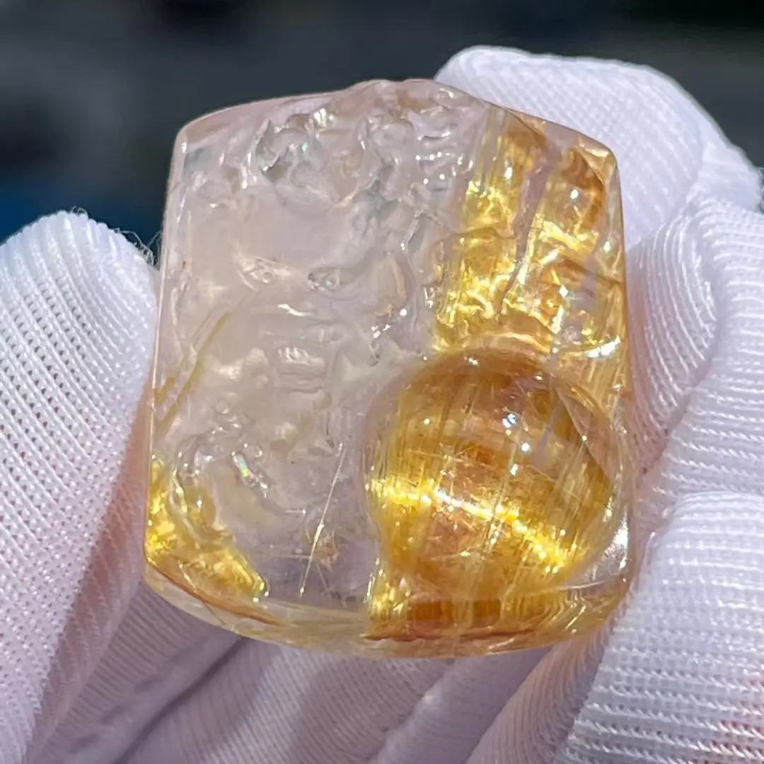 Natural Gold Rutilated Quartz Pendant Rutilated Quartz Jewelry 26*21*9mm Ball Men Women Brazil AAAAAAA
Natural Gold Rutilated Quartz Pendant Rutilated Quartz Jewelry 26*21*9mm Ball Men Women Brazil AAAAAAA