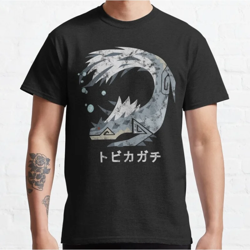 Monster Hunter World Tobi-Kadachi Kanji Icon t shirt Cartoon Videogame MHW Graphic tee 100% cotton Y2K Clothes All size tops
Monster Hunter World Tobi-Kadachi Kanji Icon t shirt Cartoon Videogame MHW Graphic tee 100% cotton Y2K Clothes All size tops