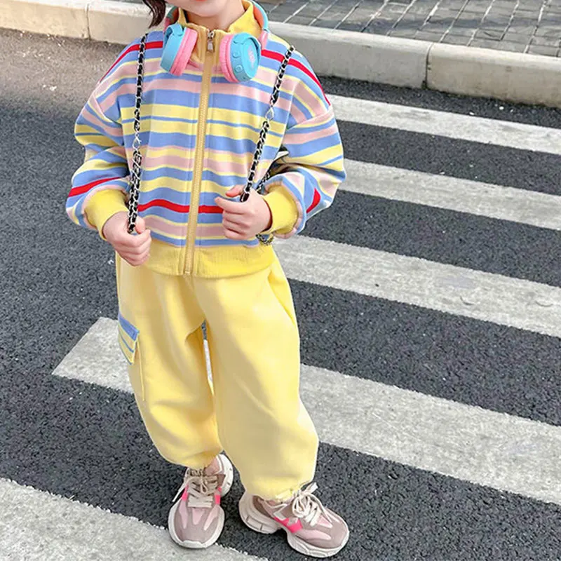 Elegant Fashion Harajuku Slim Fit Children Clothes Loose Casual All Match Long Sleeve Outerwear Sport Trousers Two Piece Set
Elegant Fashion Harajuku Slim Fit Children Clothes Loose Casual All Match Long Sleeve Outerwear Sport Trousers Two Piece Set