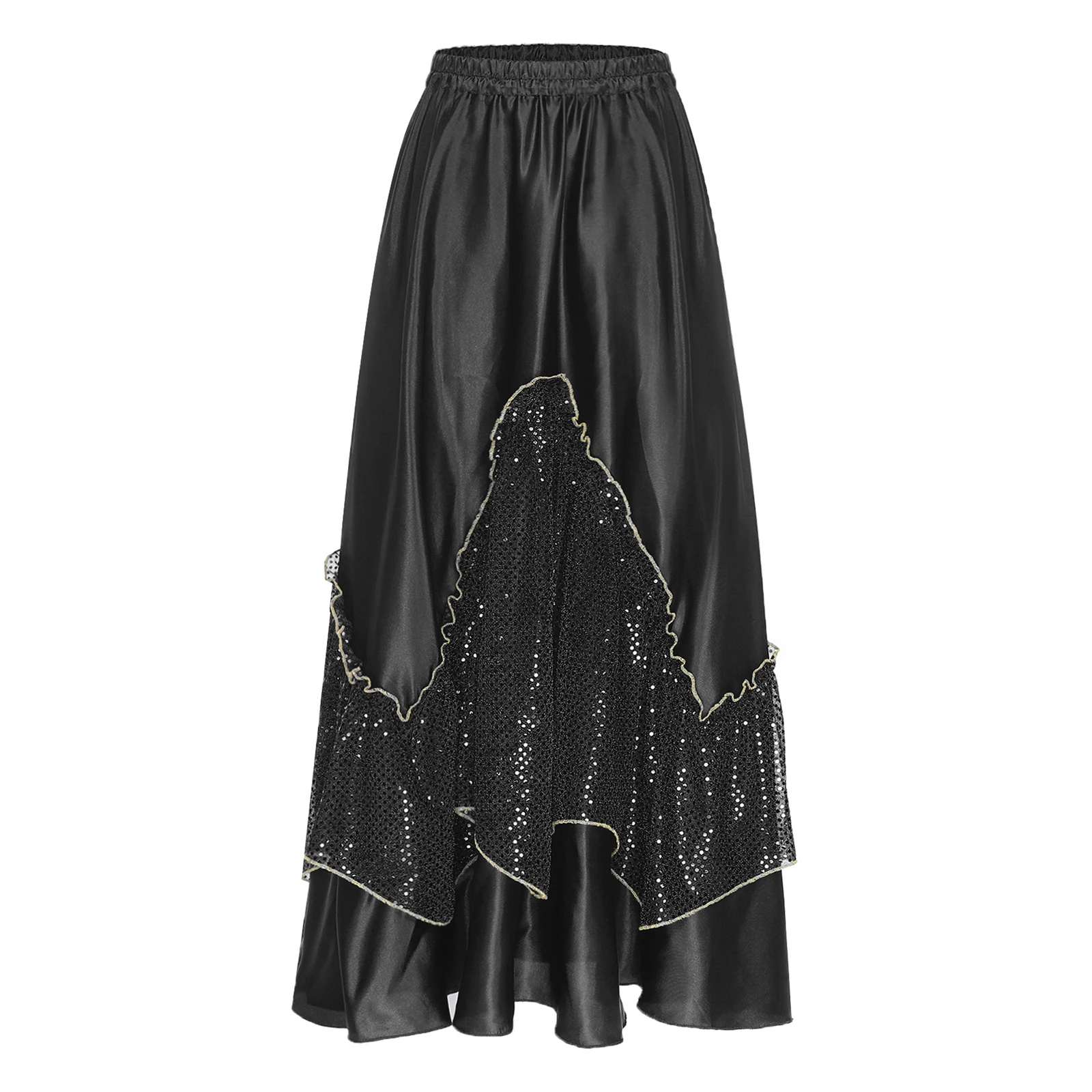 Women Flamenco Dance Spanish Bull Dance Skirts Performance Events Party Costume Sequin Big Swing Skirt Ballrooms Tango Dancewear
Women Flamenco Dance Spanish Bull Dance Skirts Performance Events Party Costume Sequin Big Swing Skirt Ballrooms Tango Dancewear