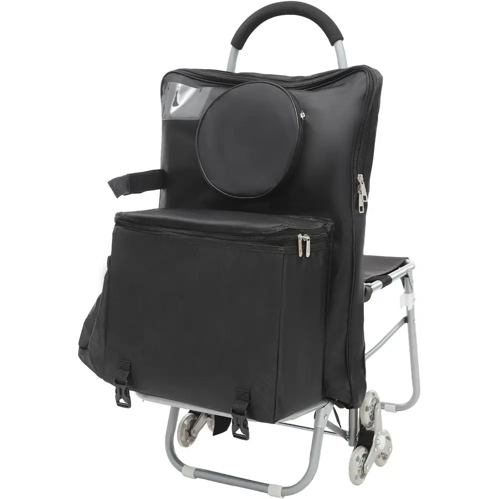 Portable Rolling Shopping Cart with Storage Bag for Grocery, Mall, Travel, and Outdoor Activities - Black
Portable Rolling Shopping Cart with Storage Bag for Grocery, Mall, Travel, and Outdoor Activities - Black