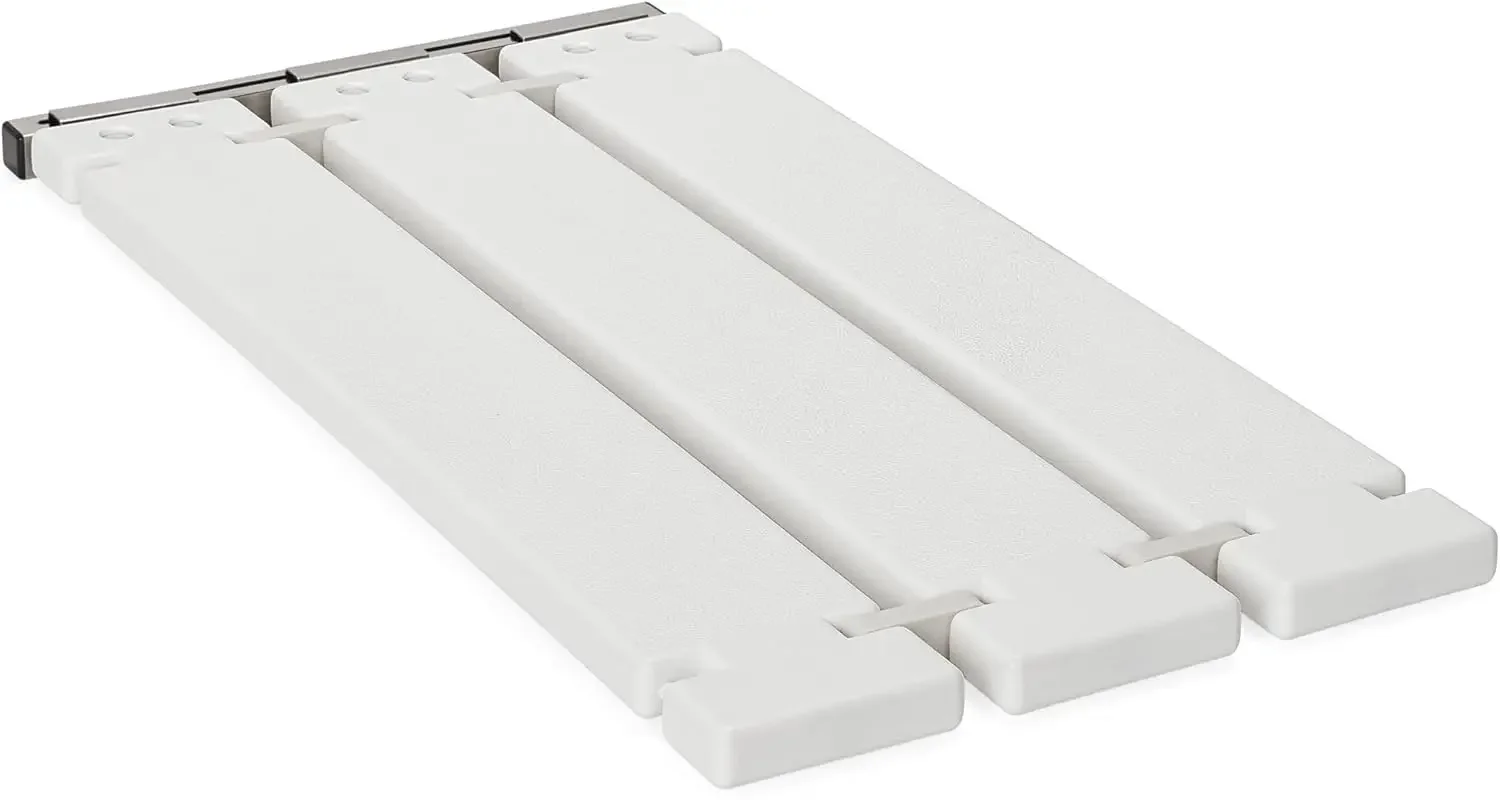 Tri Fold Removable Tub Seat White Molded Four Inch Slats Twenty Nine By Fifteen
Tri Fold Removable Tub Seat White Molded Four Inch Slats Twenty Nine By Fifteen