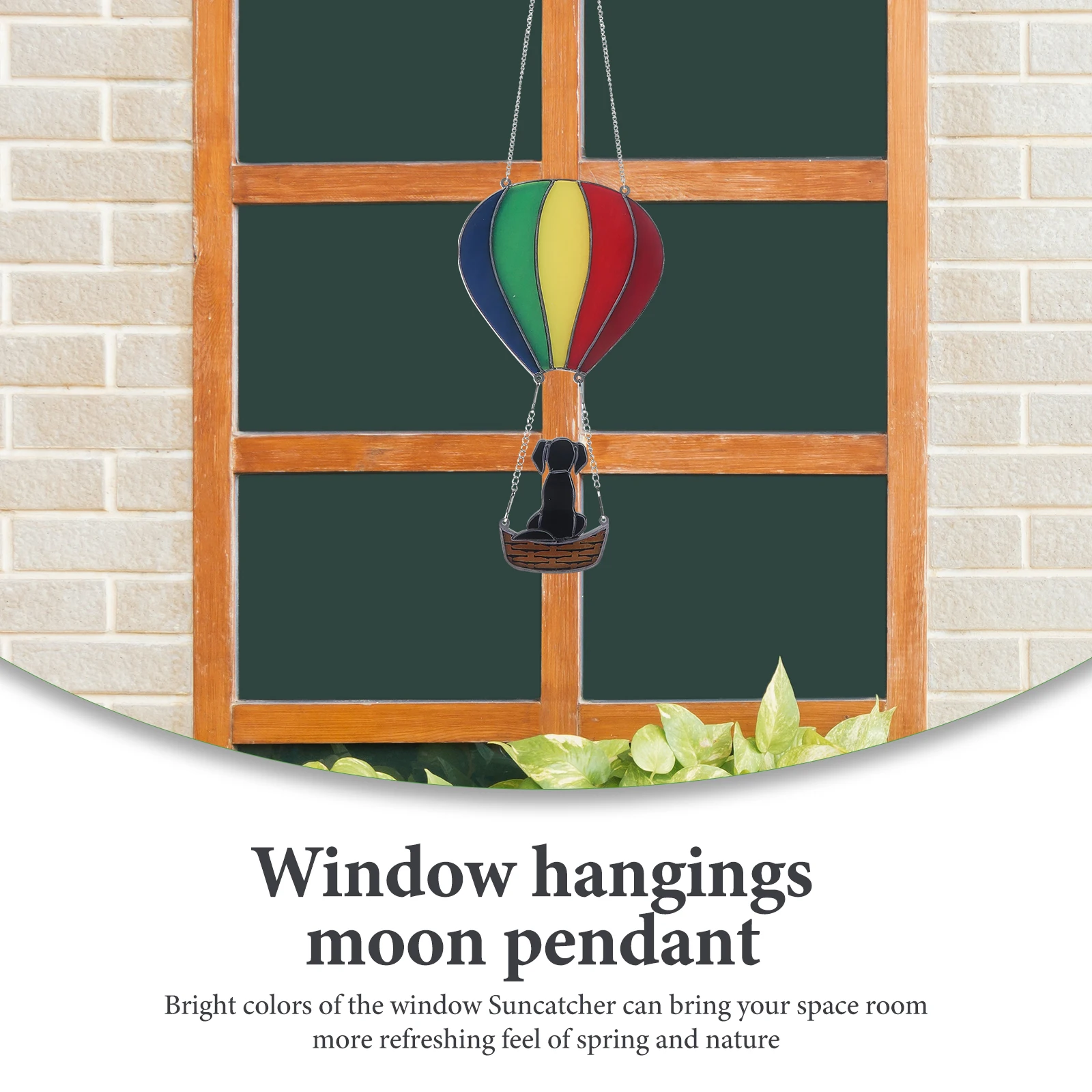 Rainbow Hot Air Balloon Black Dog Catcher Hanging Decorations Ornament Window Sun Vibrant Pet
Rainbow Hot Air Balloon Black Dog Catcher Hanging Decorations Ornament Window Sun Vibrant Pet