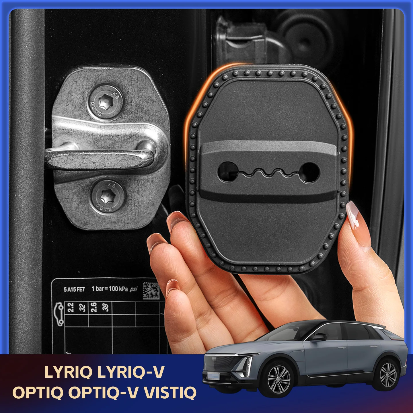 2/4Pcs Silicone Car Door Lock Cover Protective Decoration Case For Cadillac LYRIQ LYRIQ-V OPTIQ OPTIQ-V VISTIQ
2/4Pcs Silicone Car Door Lock Cover Protective Decoration Case For Cadillac LYRIQ LYRIQ-V OPTIQ OPTIQ-V VISTIQ