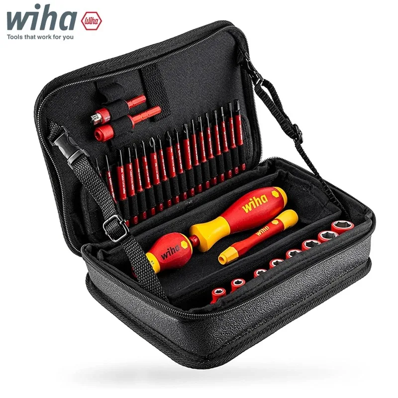 Набор инструментов Wiha 43465 Slimvario Electric 1000V, многофункциональный, в сумке, 32 предмета
Набор инструментов Wiha 43465 Slimvario Electric 1000V, многофункциональный, в сумке, 32 предмета