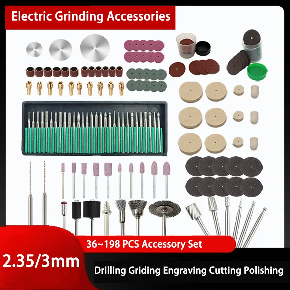 2.35/3mm Micro Rotary Tool Accessory Electric Grinding Accessories Set Grinding Head Polishing Wheel Cutting Disc Milling Cutter
2.35/3mm Micro Rotary Tool Accessory Electric Grinding Accessories Set Grinding Head Polishing Wheel Cutting Disc Milling Cutter