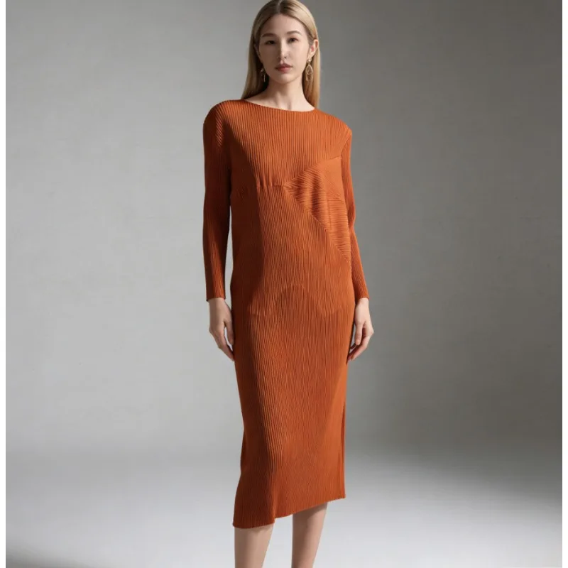 Miyake Fashion Plus Size Pleats Dresses Plisse Women 2026 Spring Autumn New Long Sleeve Mid-Length Elegant Slim Commuter Dress
Miyake Fashion Plus Size Pleats Dresses Plisse Women 2026 Spring Autumn New Long Sleeve Mid-Length Elegant Slim Commuter Dress