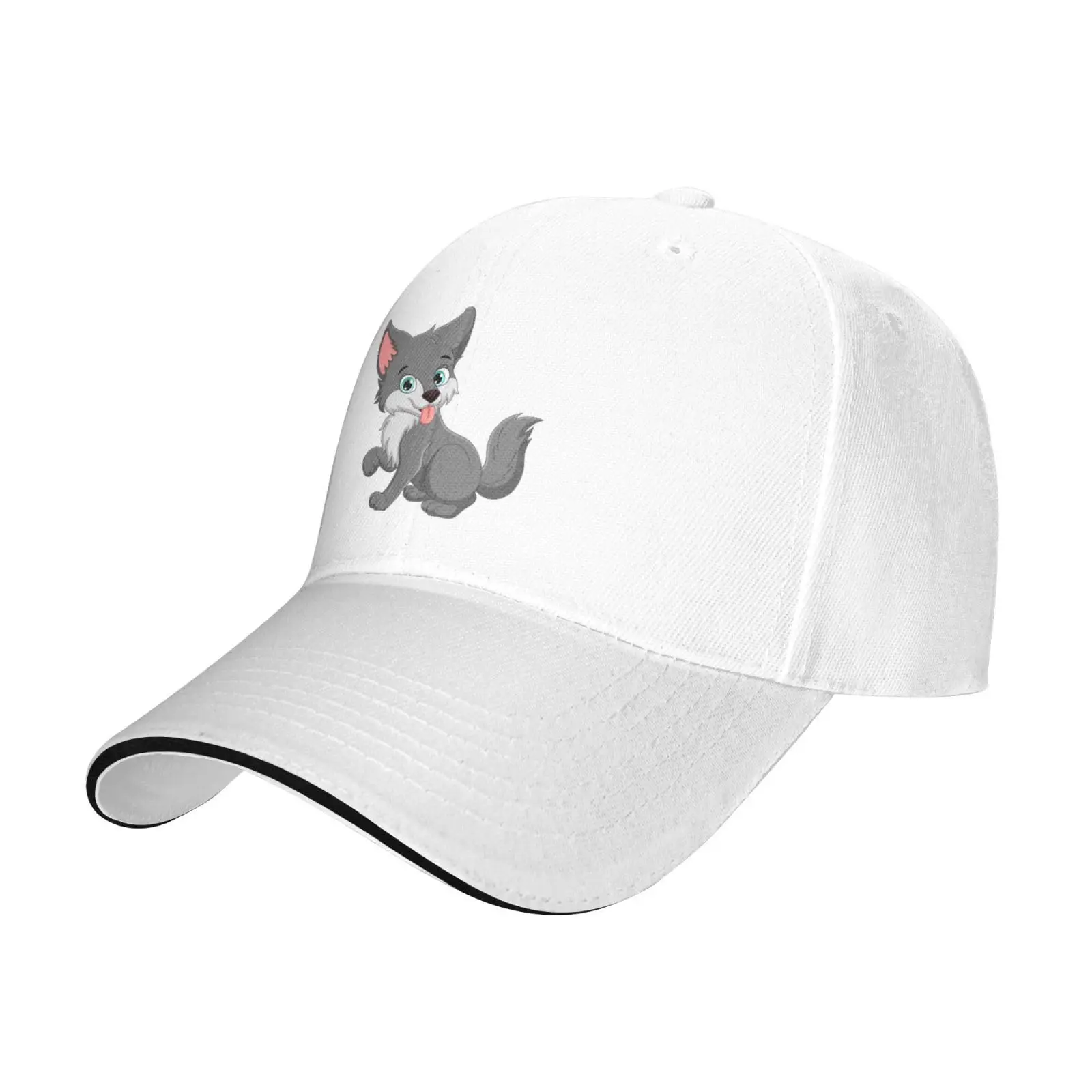 Cute Wolf Baseball Cap Women Men Hats Adjustable Truck Driver Sun Hat Dad Baseball Caps White
Cute Wolf Baseball Cap Women Men Hats Adjustable Truck Driver Sun Hat Dad Baseball Caps White