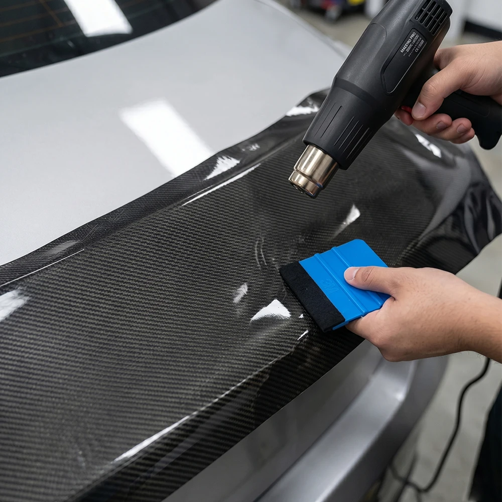 PET 6D Carbon Fiber Black Car Rear Spoiler Film Car Vinyl Wrap Film Air Bubble Free Self Adhesive Color Change Decoration Film
PET 6D Carbon Fiber Black Car Rear Spoiler Film Car Vinyl Wrap Film Air Bubble Free Self Adhesive Color Change Decoration Film