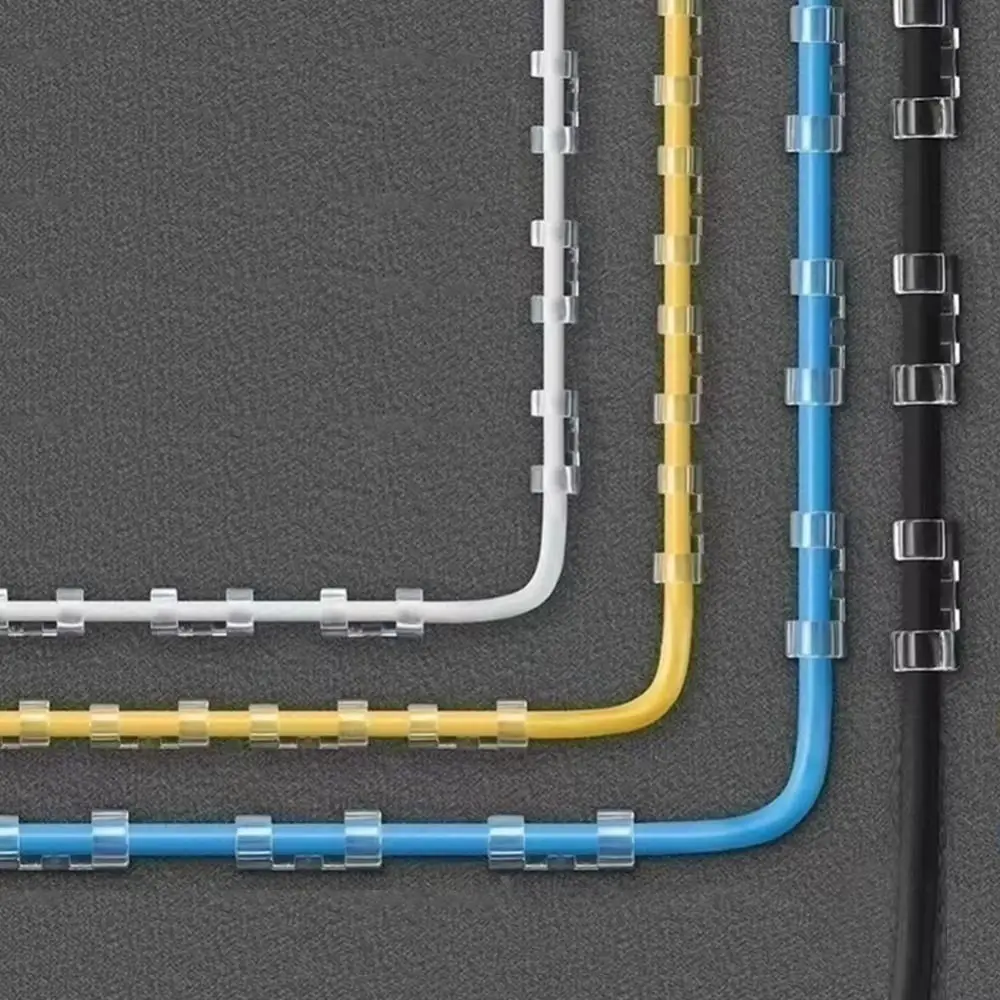 Self Adhesive Cable Management Clips Transparent Sticky Back Wire Clips Plastic Material 20 PC Pack Cable Organizers
Self Adhesive Cable Management Clips Transparent Sticky Back Wire Clips Plastic Material 20 PC Pack Cable Organizers