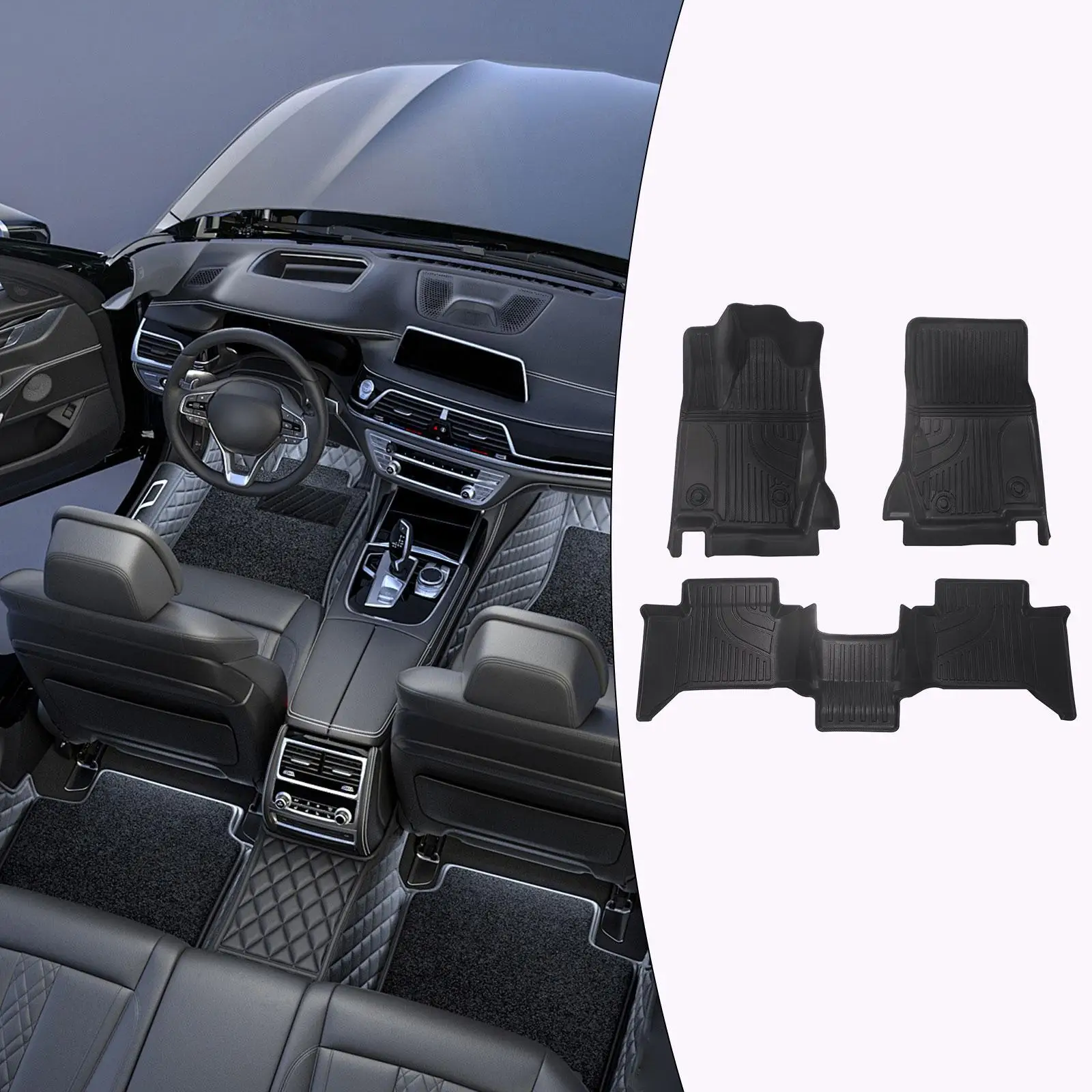 3Pcs Floor Liners Mats TPE Material Car Accessory for Toyota for land cruiser 2024 Easily Mounted Replace Parts Lightweight
3Pcs Floor Liners Mats TPE Material Car Accessory for Toyota for land cruiser 2024 Easily Mounted Replace Parts Lightweight