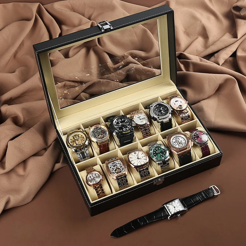 PU leather 12 seat watch box, watch storage box, watch display box, detachable watch box, watch accessory bracelet integrated bo
PU leather 12 seat watch box, watch storage box, watch display box, detachable watch box, watch accessory bracelet integrated bo