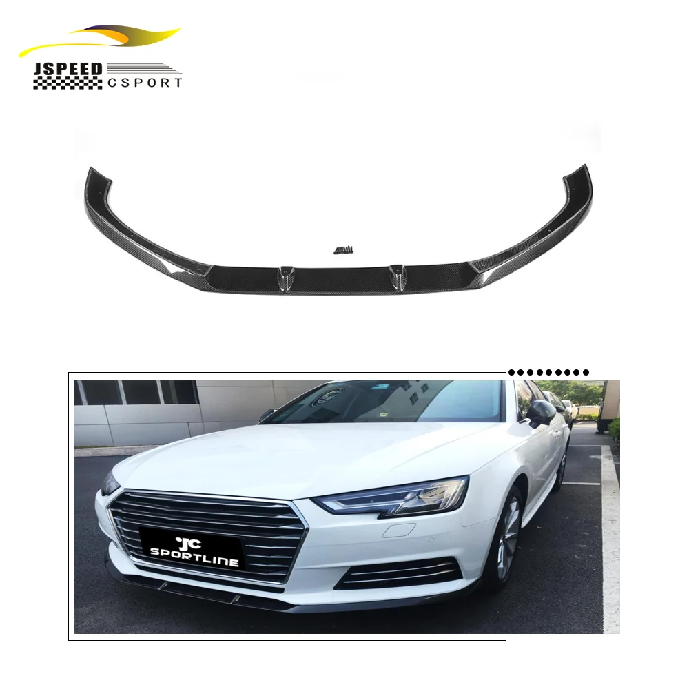 JCSPORTLINE A4 Carbon Fiber Front Bumper Lip for Audi A4 B9 Sedan 4-Door 2017-2018
JCSPORTLINE A4 Carbon Fiber Front Bumper Lip for Audi A4 B9 Sedan 4-Door 2017-2018