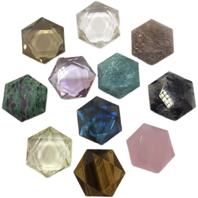 Fluorite Hexagon Crystal Hexagon Shape Gemstone Specimen Reiki Chakra Healing.
Fluorite Hexagon Crystal Hexagon Shape Gemstone Specimen Reiki Chakra Healing.