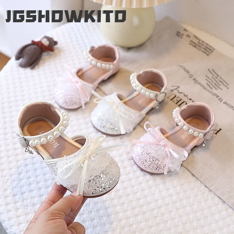 JGSHOWKITO Girls Chic Shoes Kids Half Sandals Spring Summer Sequined with Bow-knot Lace Beads Princess Flats for Wedding Party
JGSHOWKITO Girls Chic Shoes Kids Half Sandals Spring Summer Sequined with Bow-knot Lace Beads Princess Flats for Wedding Party