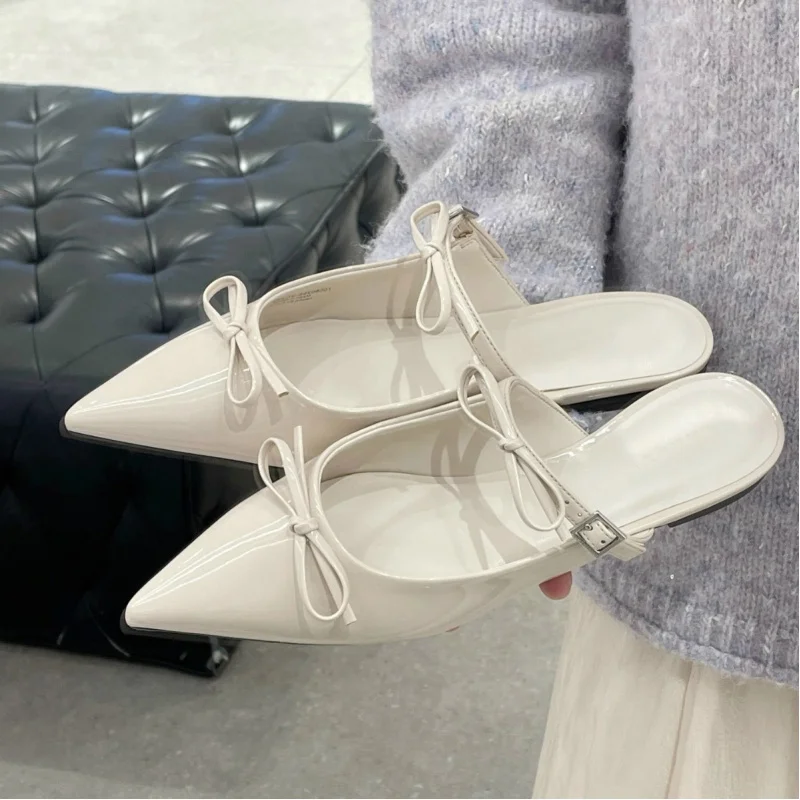 Pointed Toe Women's Mules for Outdoor Wear 25 Summer New Model 70580265 Bowknot Mules Women's Slippers
Pointed Toe Women's Mules for Outdoor Wear 25 Summer New Model 70580265 Bowknot Mules Women's Slippers