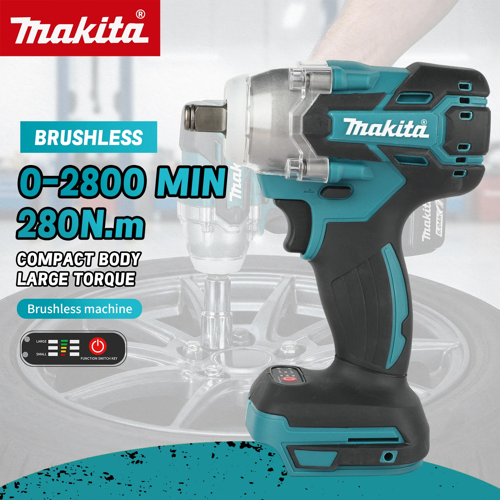 NEW 2026 Makita DTW285 18V Rechargeable Electric Impact Wrench 280Nm Brushless 1/2" Square Anvil Heavy Duty Tool
NEW 2026 Makita DTW285 18V Rechargeable Electric Impact Wrench 280Nm Brushless 1/2" Square Anvil Heavy Duty Tool