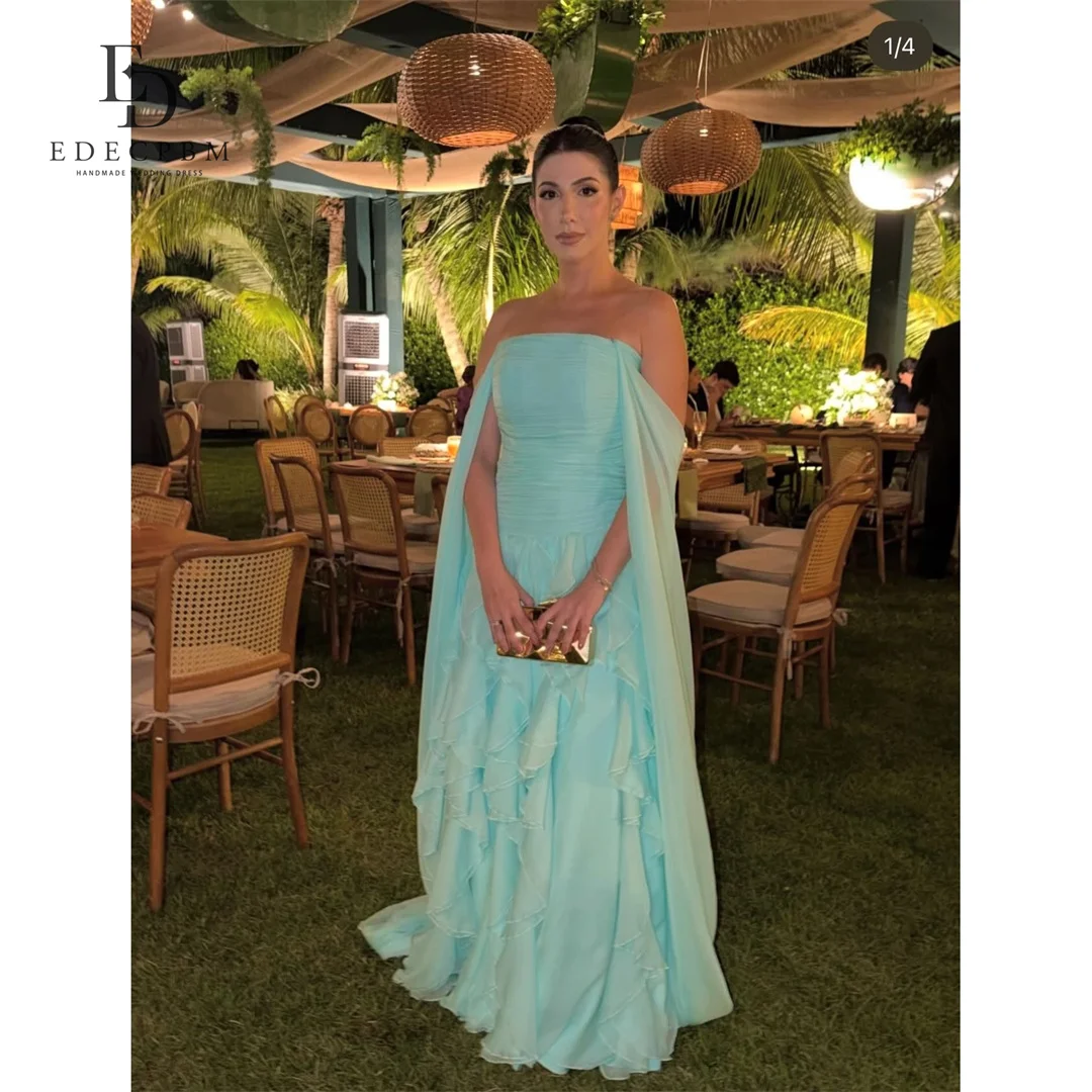 EDECPBM Chiffon Strapless Sky Blue A-Line Evening Dress 2026 Prom Dress Elegant Formal Evening Customized Robes de Soirée
EDECPBM Chiffon Strapless Sky Blue A-Line Evening Dress 2026 Prom Dress Elegant Formal Evening Customized Robes de Soirée