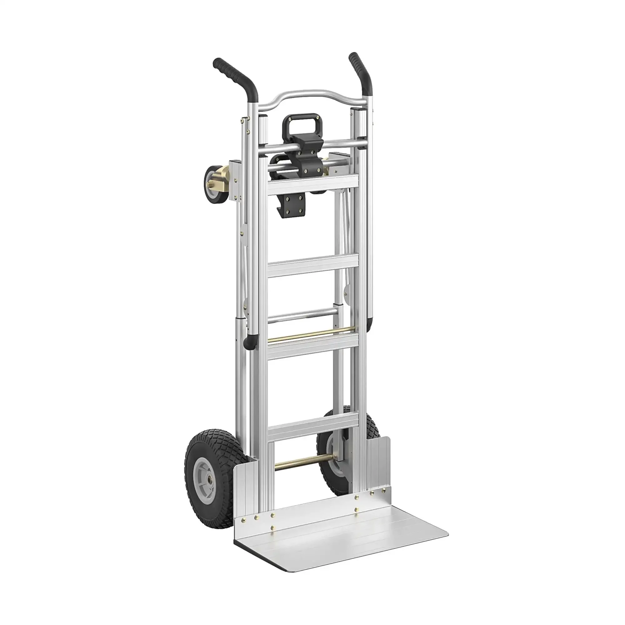 3-in-1 Assist Series Aluminum Hand Truck/Assisted Hand Truck/Cart w/ flat free wheels, Silver
3-in-1 Assist Series Aluminum Hand Truck/Assisted Hand Truck/Cart w/ flat free wheels, Silver
