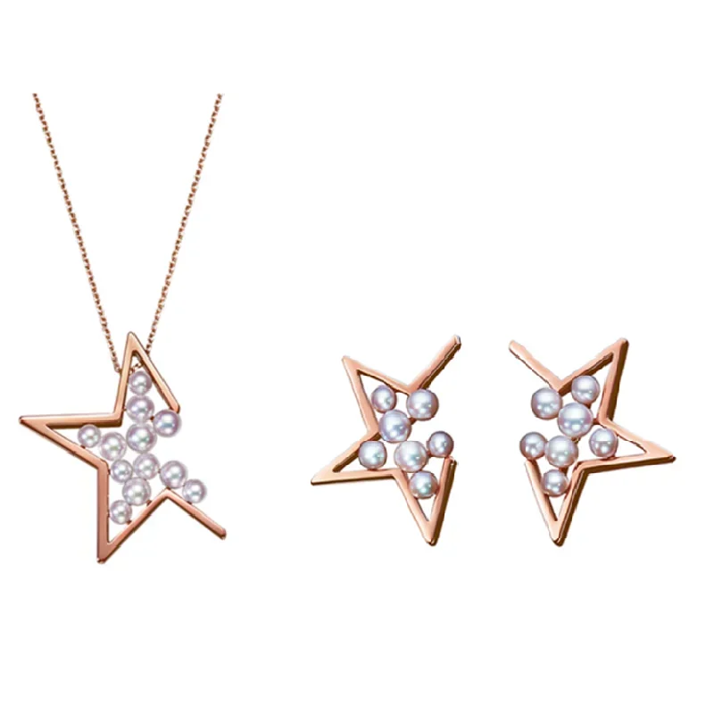KURSHUNI Pearl Pendant Star Necklace Earring Set for Women Luxury Quality Jewelry 2023 New Trend Korean Fashion INS Japanese
KURSHUNI Pearl Pendant Star Necklace Earring Set for Women Luxury Quality Jewelry 2023 New Trend Korean Fashion INS Japanese