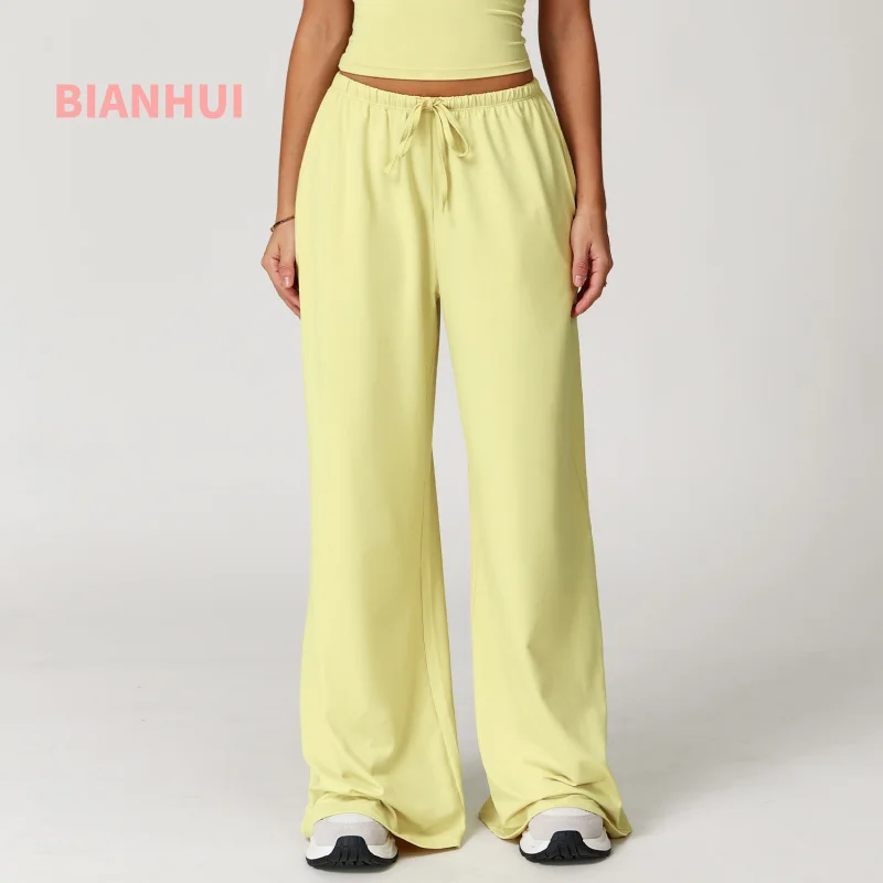 BIANHUI Women's Pants Trousers Pendant Wide Leg Loose Casual Pants Women's Sports Fitness Elastic Drawstring Woman Clothing
BIANHUI Women's Pants Trousers Pendant Wide Leg Loose Casual Pants Women's Sports Fitness Elastic Drawstring Woman Clothing