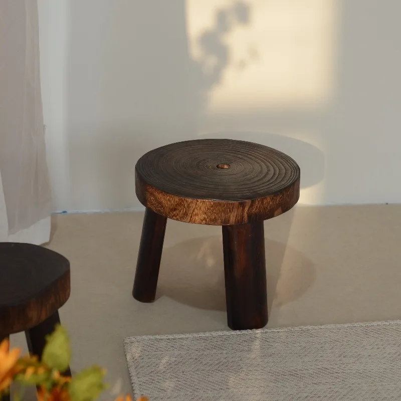 Solid wood small household low stool change shoes medieval tree living room children's sofa cushion foot
Solid wood small household low stool change shoes medieval tree living room children's sofa cushion foot