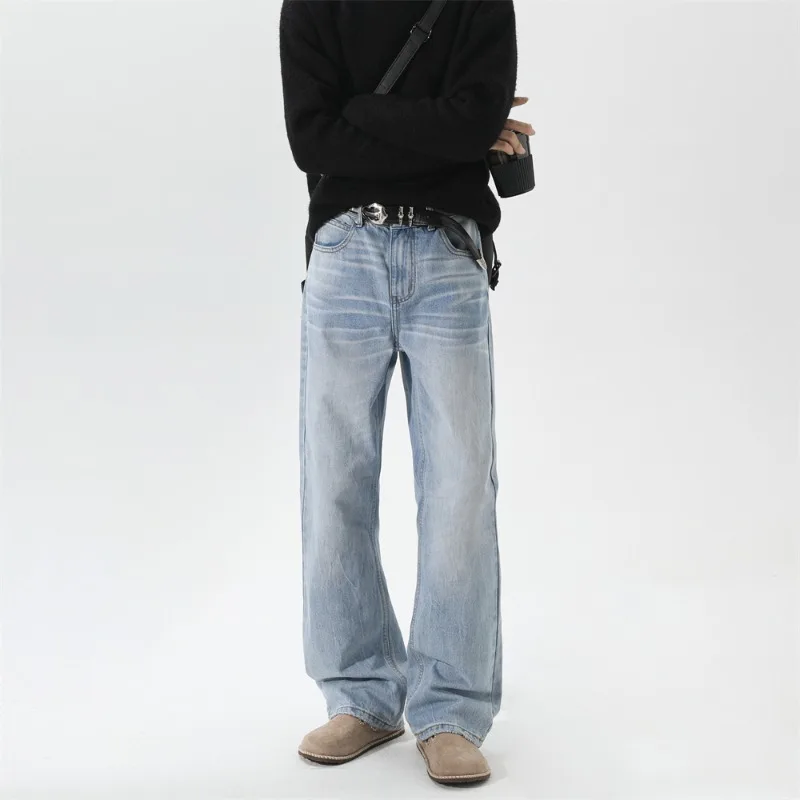 Мужские джинсы весны 2026, корейский стиль, белые прямые свободные брюки длиной до пола, джинсовые длинные брюки, повседневные брюки
Мужские джинсы весны 2026, корейский стиль, белые прямые свободные брюки длиной до пола, джинсовые длинные брюки, повседневные брюки