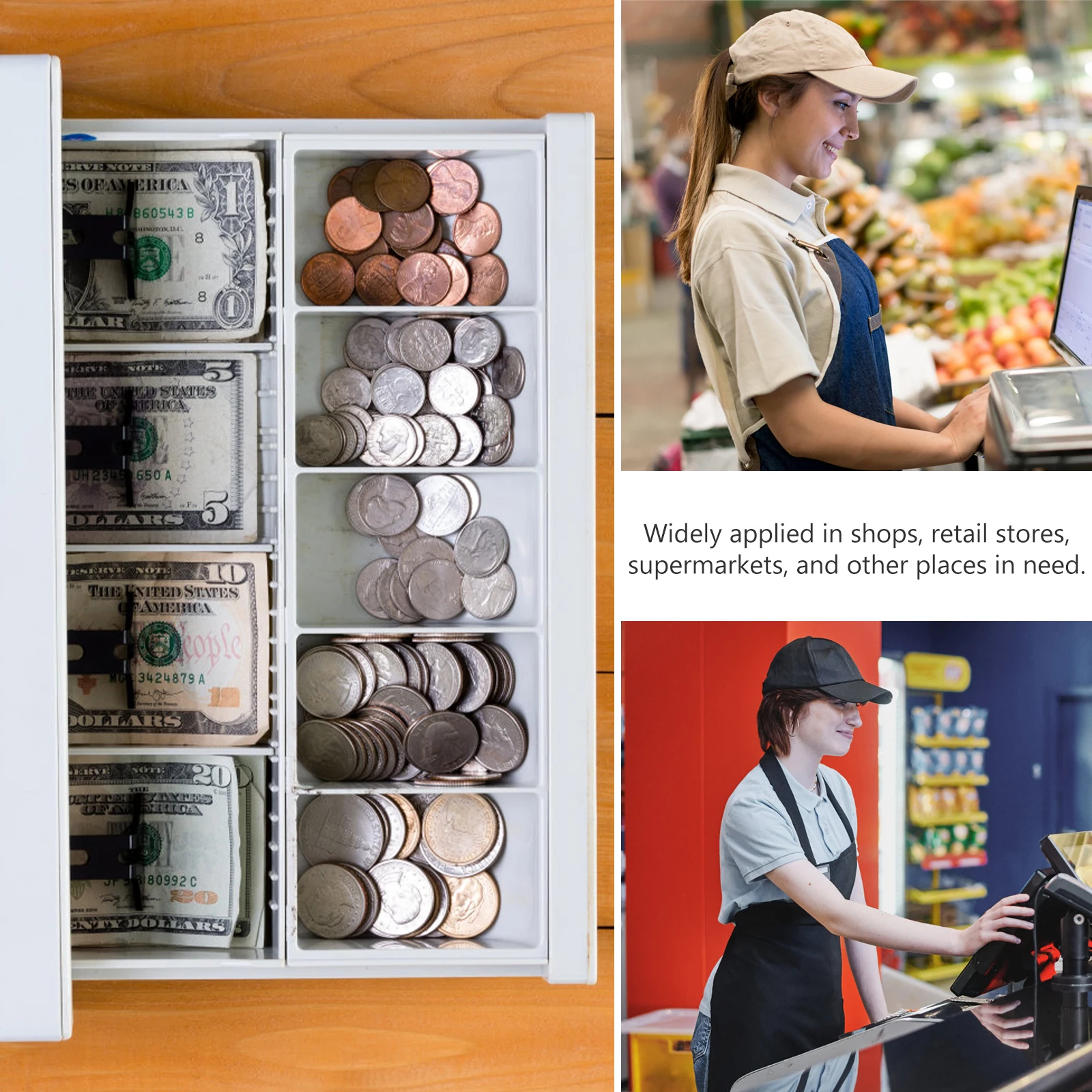 Cash Register Acrylic Material Coin Tray Multi Compartment Money St Iron Drawer Lightweight Suitable Home Commercial Use
Cash Register Acrylic Material Coin Tray Multi Compartment Money St Iron Drawer Lightweight Suitable Home Commercial Use