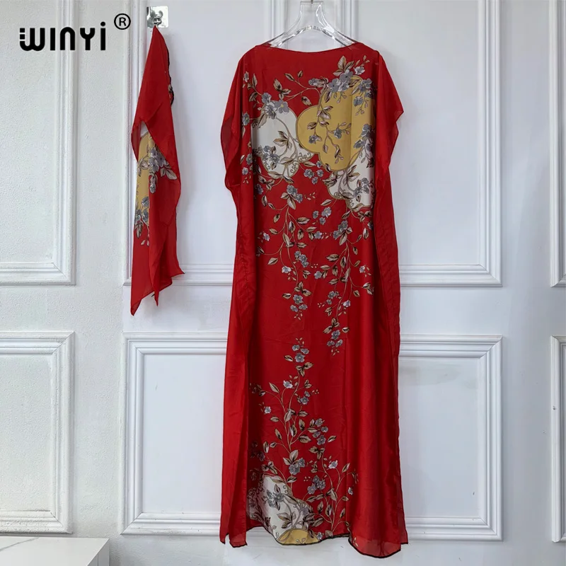 WINYI 2024 New African Women Dashiki boho print muslim woman dubai Free Size Design With Scarf Maxi Loose African Elegant Dress
WINYI 2024 New African Women Dashiki boho print muslim woman dubai Free Size Design With Scarf Maxi Loose African Elegant Dress