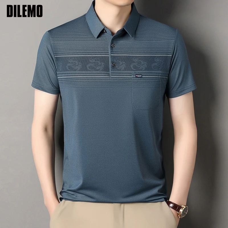 Top Grade Designer Polo Shirt Men Summer New Business Stretch Brand Short Sleeve Plain Casual Tops Luxury Fashions Men Clothes
Top Grade Designer Polo Shirt Men Summer New Business Stretch Brand Short Sleeve Plain Casual Tops Luxury Fashions Men Clothes