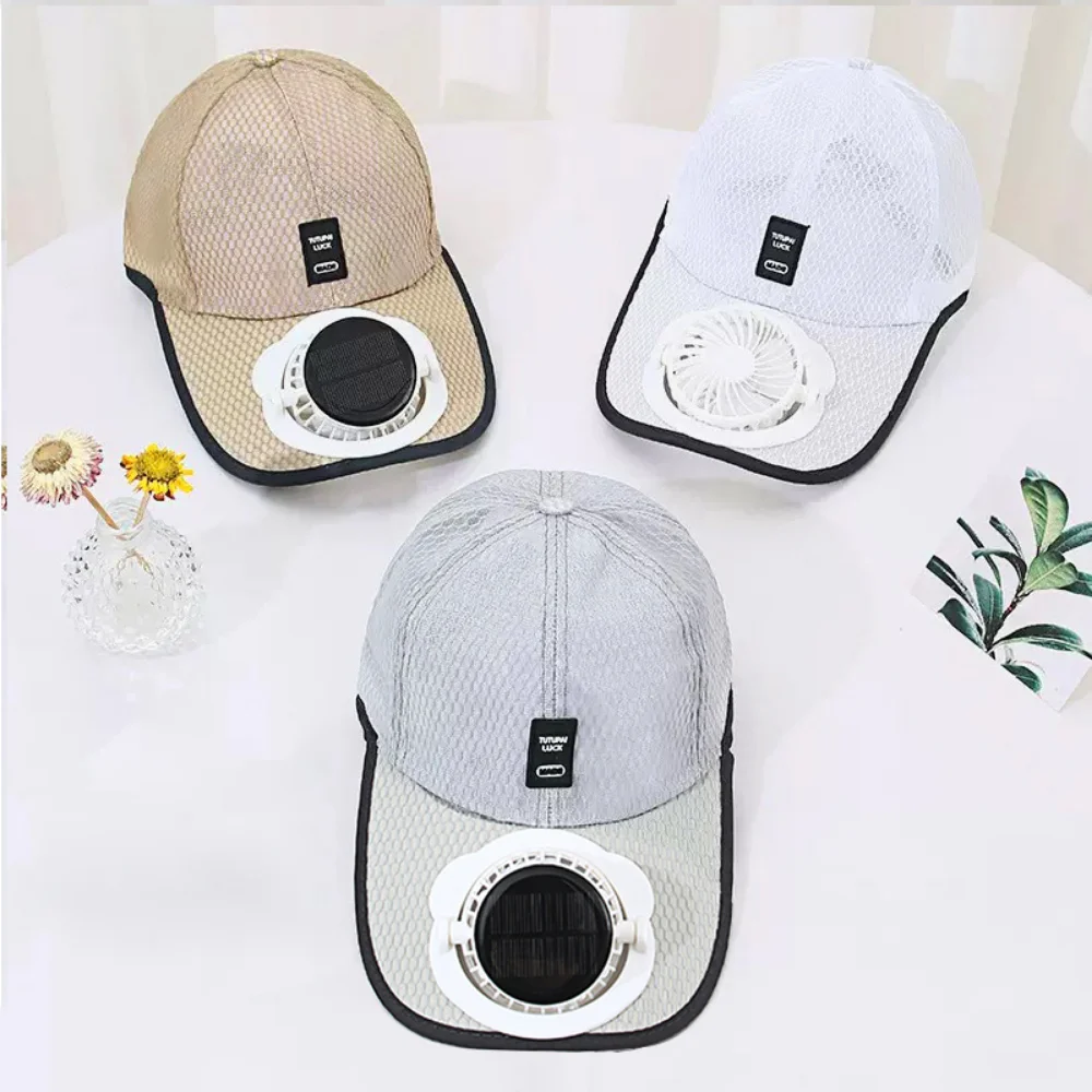 Solar Powered & USB Charging Fan Hat Breathable Mesh Sun Protection Hat for Men Women Outdoor Summer Cooling Baseball Cap
Solar Powered & USB Charging Fan Hat Breathable Mesh Sun Protection Hat for Men Women Outdoor Summer Cooling Baseball Cap