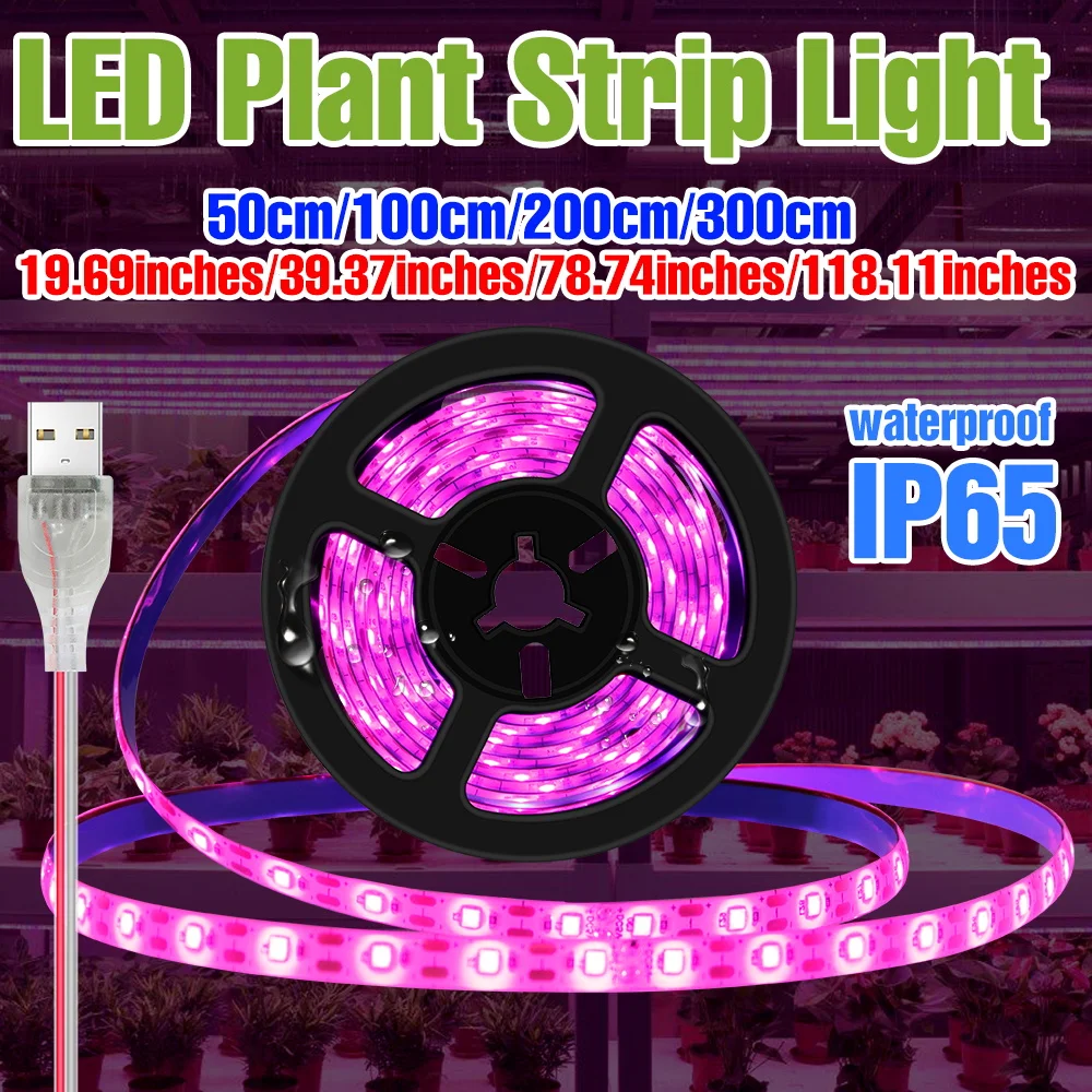 USB DC5V LED Grow Light Strip Full Spectrum Plants Cultivation Lamp Tape Waterproof 0.5/1/2/3M For Indoor Potted Flowers Growbox
USB DC5V LED Grow Light Strip Full Spectrum Plants Cultivation Lamp Tape Waterproof 0.5/1/2/3M For Indoor Potted Flowers Growbox