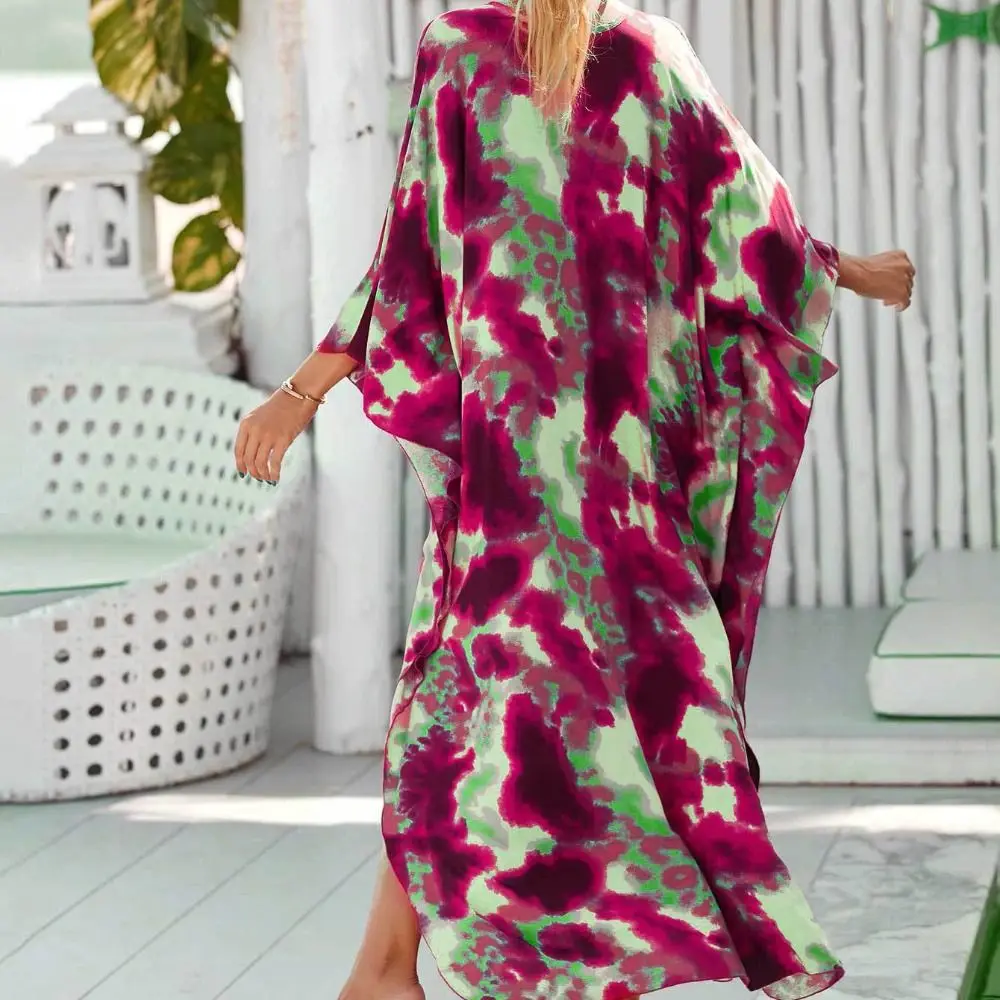 Casual Boho Bikini Cover-ups Oversized Leaves Print Beach Cover Up Open Front Loose Maxi Dress For Women
Casual Boho Bikini Cover-ups Oversized Leaves Print Beach Cover Up Open Front Loose Maxi Dress For Women