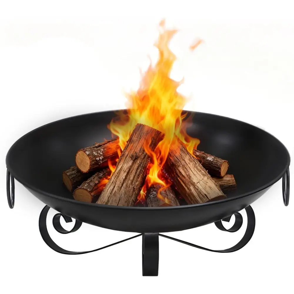 Portable Heavy-Duty Wood-Burning Fire Pit Bowl with Handles and Elevated Stand, Heat-Resistant Finish for Outdoor Camping and BB
Portable Heavy-Duty Wood-Burning Fire Pit Bowl with Handles and Elevated Stand, Heat-Resistant Finish for Outdoor Camping and BB