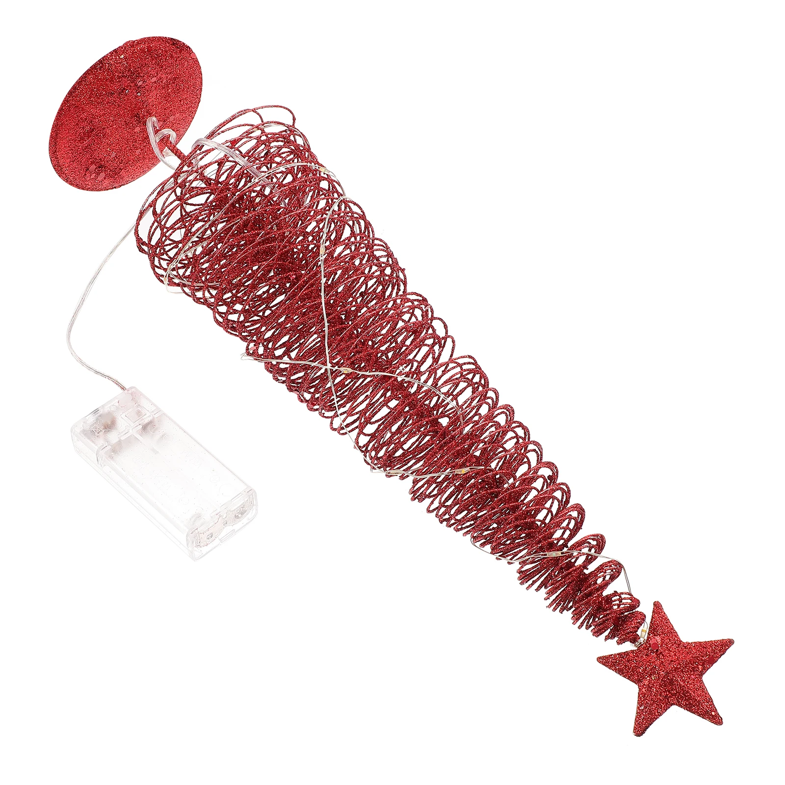 1pc Metal Winding Christmas Decor Glowing Red Mini Desktop Xmas Ornament Bar Restaurant Christmas Tree Decoration
1pc Metal Winding Christmas Decor Glowing Red Mini Desktop Xmas Ornament Bar Restaurant Christmas Tree Decoration