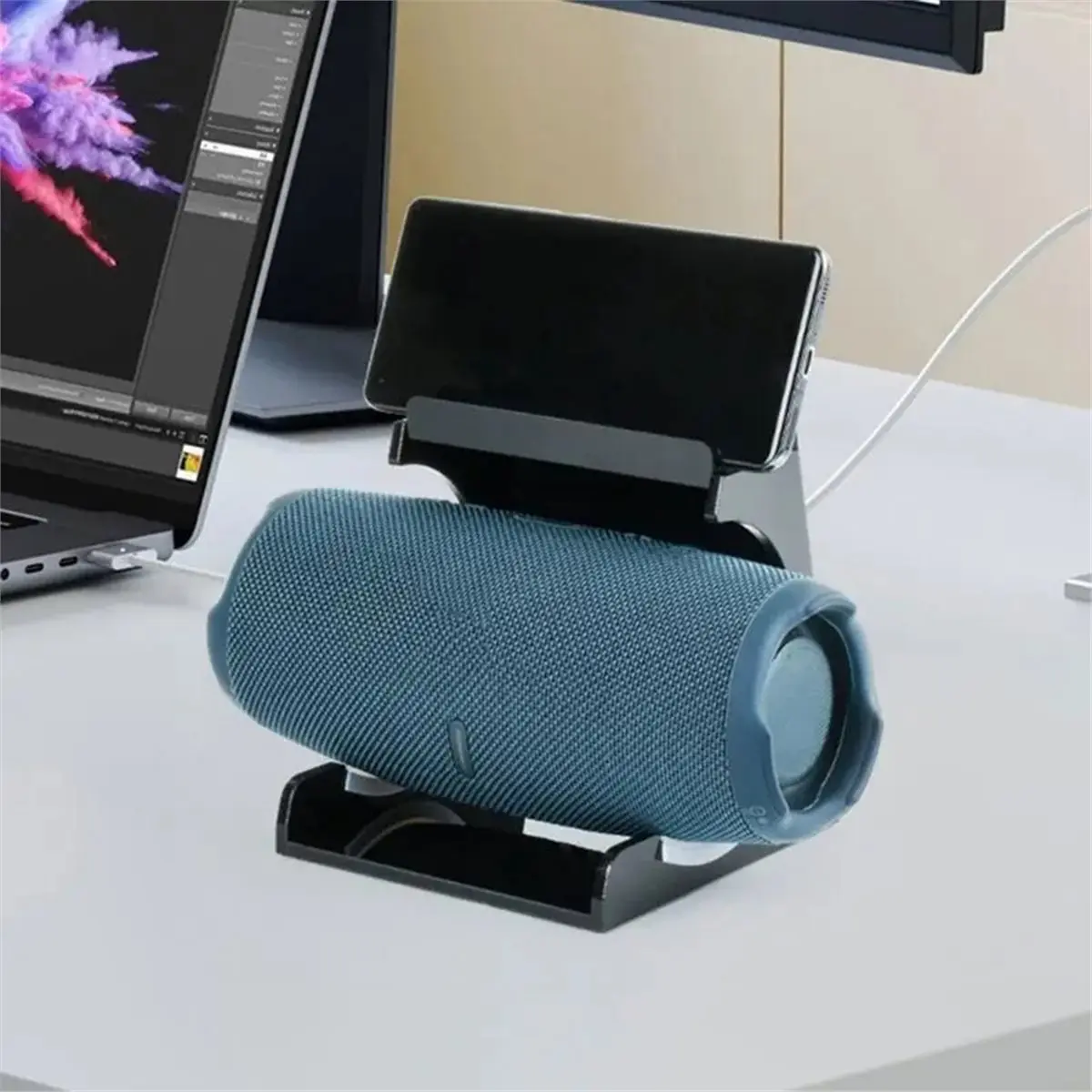 AS62 Portable Speaker Stand Protective Phone Holder for JBL Charge 5/6/5 Wi-Fi Speaker Desktop Storage Rack Transparent
AS62 Portable Speaker Stand Protective Phone Holder for JBL Charge 5/6/5 Wi-Fi Speaker Desktop Storage Rack Transparent