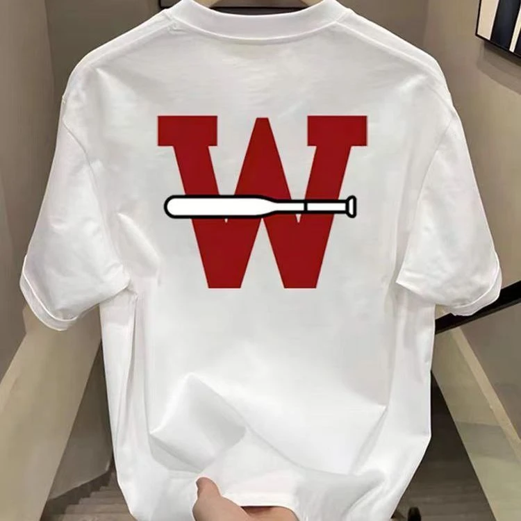 High-quality Men's Summer New Thick Pure Cotton T-shirt, with Printed Design, Stylish, Breathable, and Sweat-absorbing
High-quality Men's Summer New Thick Pure Cotton T-shirt, with Printed Design, Stylish, Breathable, and Sweat-absorbing