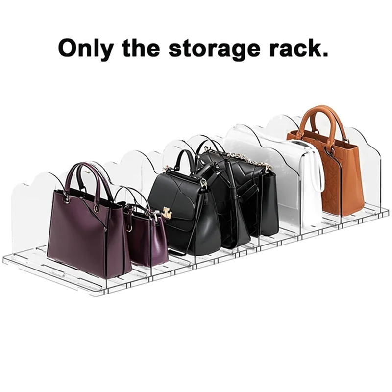 HHO-Purse Organizer For Closet, Adjustable Shelf Divider For Closet, Clear Bag Storage Organizer, For Bedroom Office
HHO-Purse Organizer For Closet, Adjustable Shelf Divider For Closet, Clear Bag Storage Organizer, For Bedroom Office