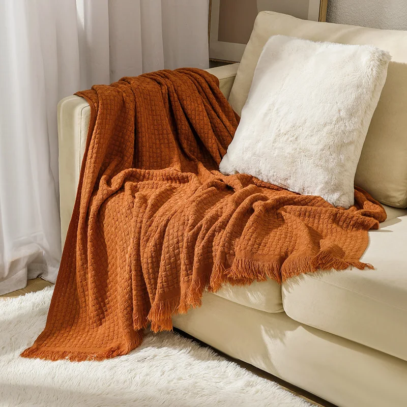 Solid Color Nordic Knitted Sofa Blanket Lightweight Soft Throw Blanket for Air Conditioning Couch Office Nap Cozy Warm Comfort
Solid Color Nordic Knitted Sofa Blanket Lightweight Soft Throw Blanket for Air Conditioning Couch Office Nap Cozy Warm Comfort