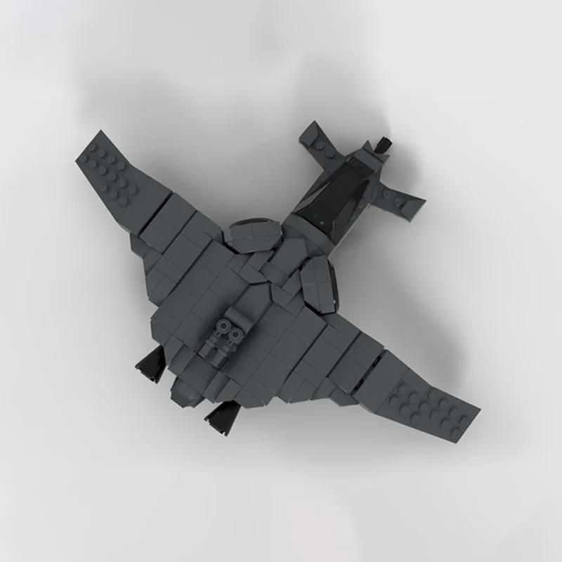 Dark Grey Flying Wing Fighter Model MOC Building Bricks War Equipment Modular Technology Gift Holiday Assemble Children Toy Suit
Dark Grey Flying Wing Fighter Model MOC Building Bricks War Equipment Modular Technology Gift Holiday Assemble Children Toy Suit