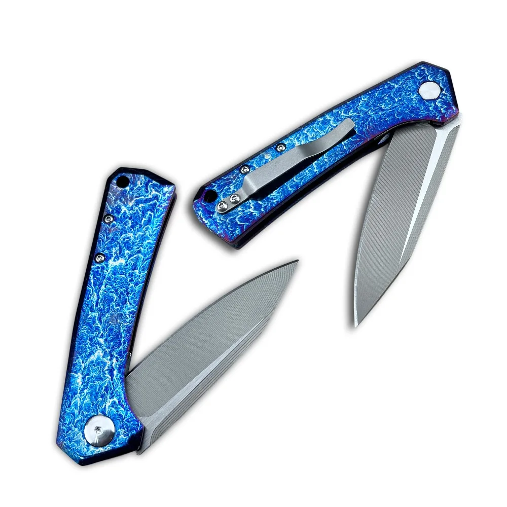 0808 Portable TC4 Titanium Alloy Handle Folding Knife Lightweight Stainless Steel Blade Jungle Survival Knives Daily Use
0808 Portable TC4 Titanium Alloy Handle Folding Knife Lightweight Stainless Steel Blade Jungle Survival Knives Daily Use