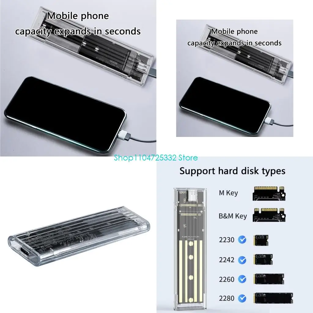 P5EA USB3.0 M.2 NVME / Optional Hard Drive Case Clear PC Shell Small Size for Easy Hardware Inspection and Efficient Cooling
P5EA USB3.0 M.2 NVME / Optional Hard Drive Case Clear PC Shell Small Size for Easy Hardware Inspection and Efficient Cooling