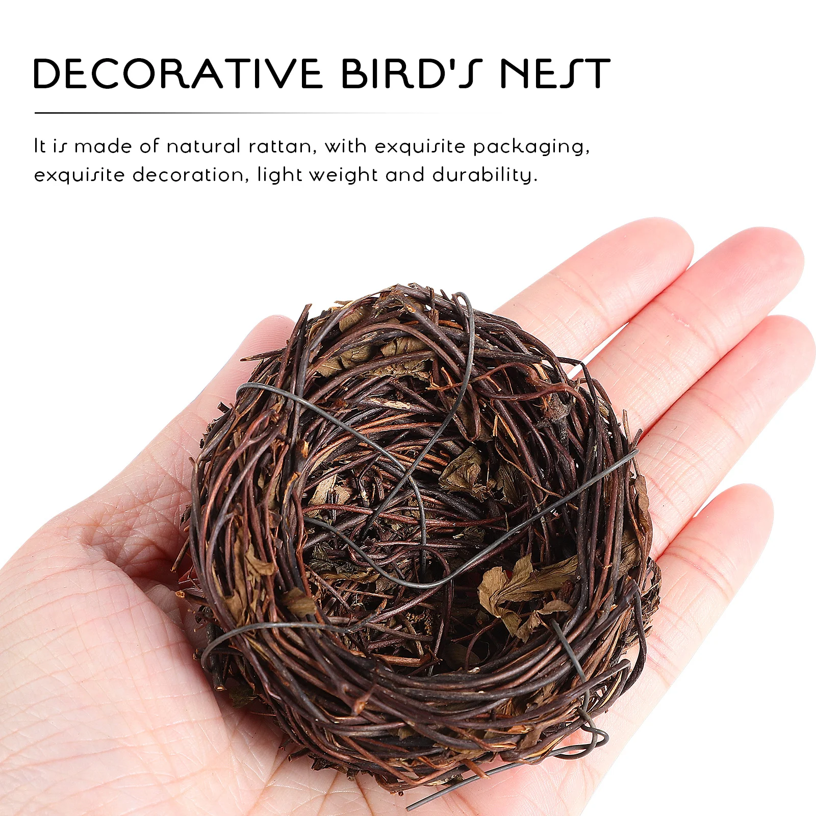 5Pcs Artificial Birds Nest Realistic Rattan Craft Eggs Decoration Easter Kids Paint Fake Eggs Garden Home Decor
5Pcs Artificial Birds Nest Realistic Rattan Craft Eggs Decoration Easter Kids Paint Fake Eggs Garden Home Decor