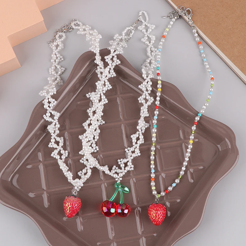 Ожерелье с двойным жемчугом, Клубничная Вишня
Ожерелье с двойным жемчугом, Клубничная Вишня