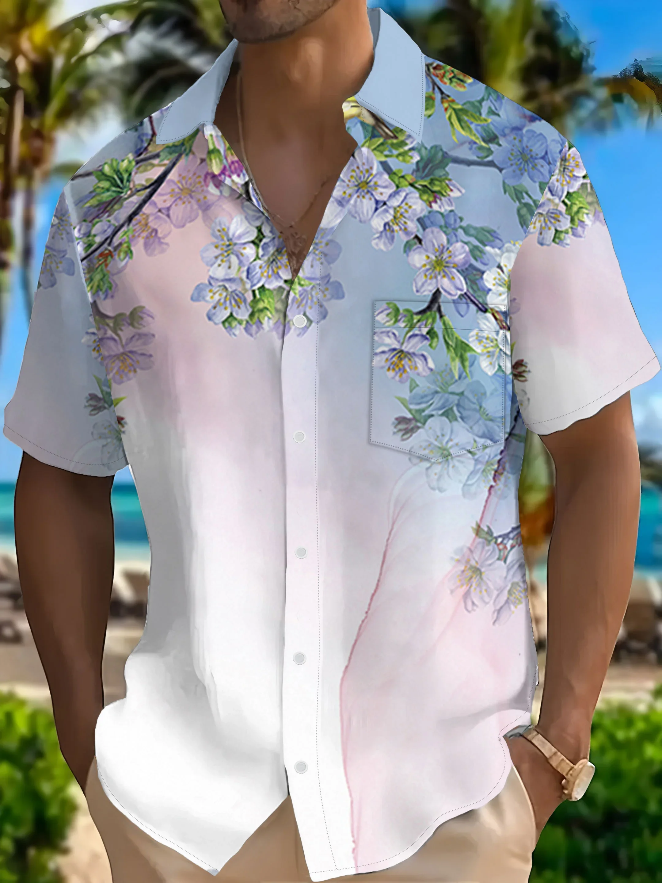 Summer High Street Urban Print Men's Hawaiian Shirt Man Short Sleeve Loose Casual Fashion Beach Party Streetwear
Summer High Street Urban Print Men's Hawaiian Shirt Man Short Sleeve Loose Casual Fashion Beach Party Streetwear