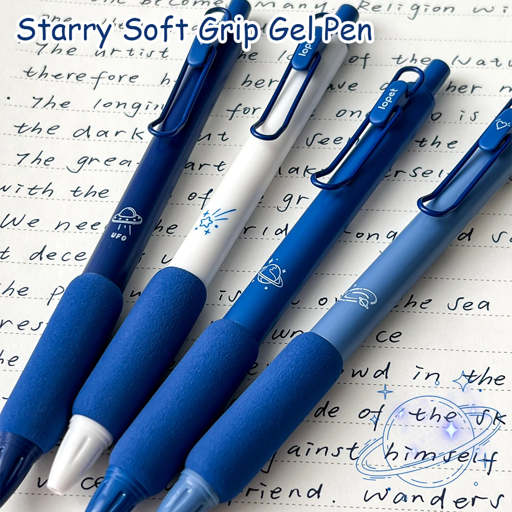 4 Pack Cute Starry Soft Grip Gel Pens - 0.5mm Minimalist Quick-Dry IG Style Pens for School Office Note Taking
4 Pack Cute Starry Soft Grip Gel Pens - 0.5mm Minimalist Quick-Dry IG Style Pens for School Office Note Taking